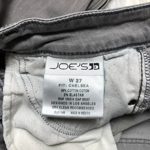 Joe's Jeans- Chelsea Grey Zipper Distressed - Picture 5 of 8